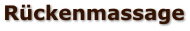Rückenmassage